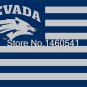 Nevada Wolf Pack With Modified US Flag 3ft x 5ft Polyester Banner Flying