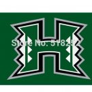 Hawaii Warriors Rainbows University logo Flag 3x5FT Custom flag grommets