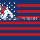 Fresno State Bulldogs with modified US Flag Banner New 3x5FT