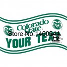 Colorado State Rams Your Text Personality Flag 3ft x 5ft Polyester Banner Flying