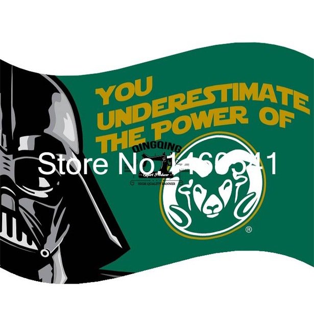 Colorado State Rams Wars Flag 3ft x 5ft  Colorado State Rams Banner Flying