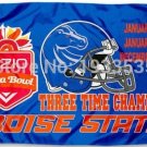 Boise State Broncos 3-Time Fiesta Bowl Champs Flag and Banner 3x5ft banner flags