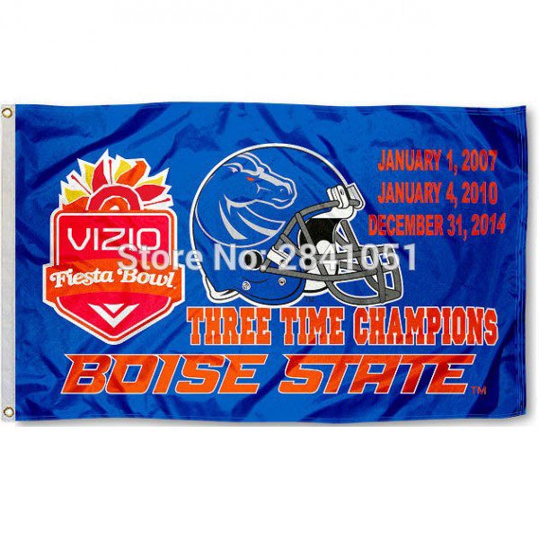 Boise State Broncos Allegiance Team American Outdoor Indoor Flag 3X5 FT
