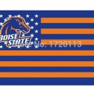 Boise State Broncos stras and stripes flag 3ftx5ft  Flag metal Grommets