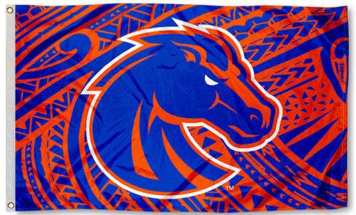 Boise State Broncos Samoan Pattern Large American High Quality Flag 3x5FT