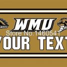 Western Michigan Broncos YOUR TEXT Flag 3ft x 5ft Polyester  Banner Flying