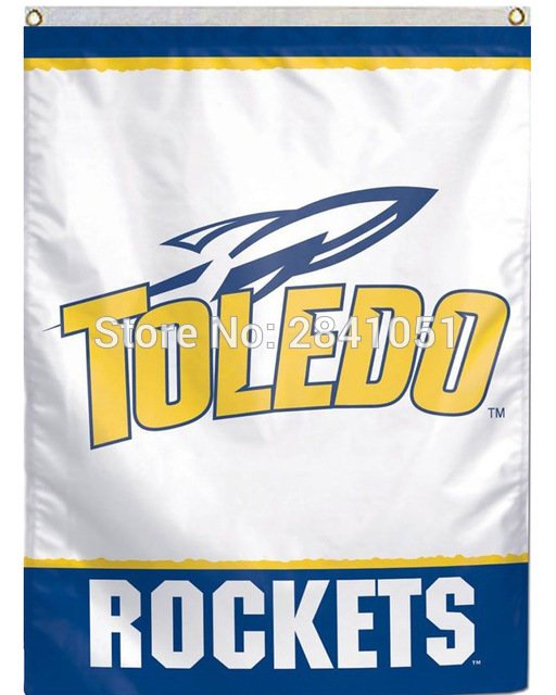 TOLEDO ROCKETS Vertical American Outdoor Indoor House Baseball  Flag 3X5FT