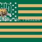 Ohio Bobcats with US Stars Stripes Flag Banner 001 New 3x5FT  Polyester 9503