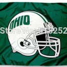 Ohio Bobcats Helmet Flag 3x5 FT  100D Polyester Custom flag grommets 6038