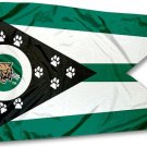 Ohio Bobcats State of Ohio Banner Large Nylon Indoor Outdoor  Flag 3X5 FT