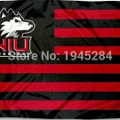 Northern Illinois University Huskies with Stripes Flag Banner New 3x5FT