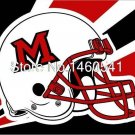 Miami Redhawks Helmet Flag 3ft x 5ft Polyester Banner Miami Redhawks Flying