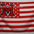 Miami University Redhawks Flag hot sell goods 3X5FT Banner brass metal holes