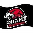 Miami Redhawks Flag 3ft x 5ft Polyester  Banner Flying