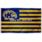 Kent State Golden Flashes Stripes Nation American Outdoor Indoor  Flag 3X5FT