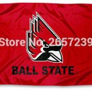 Ball State Cardinals New Flag 3x5FT 100D  Polyester brass grommets custom66