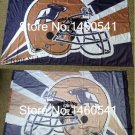 Akron Zips Helmet Flag 3ft x 5ft Polyester  Banner Akron Zips Flying