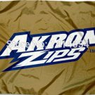 University of Akron Zips Gold Flag 3X5FT  100D Polyester grommets custom009