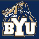 BYU Cougars flag 3ftx5ft  100D Polyester Flag metal Grommets custom flag 3X5FT