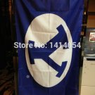 BYU Cougars Flag 150X90CM 3X5FT Banner 100D Polyester grommets custom009