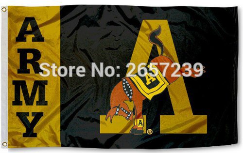 West Point Mule Army Black Knights Flag 3x5FT  Polyester brass grommets custom66
