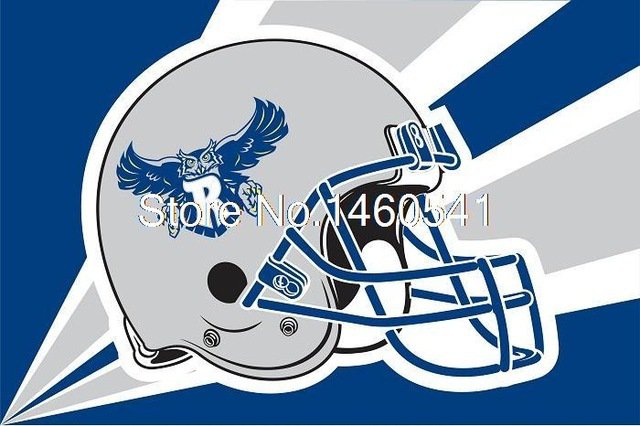 Rice Owls Helmet Flag 3ft x 5ft Polyester  Banner Rice Owls Flying
