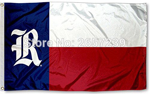 Rice Owls Texas State Flag 3x5FT  150X90CM Polyester brass grommets custom66