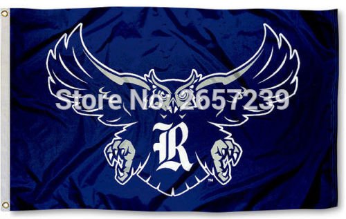 Rice University Owls Flag 3x5FT 150X90CM Polyester brass grommets custom66