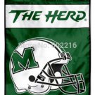 Marshall Thundering Herd Helmet House College Large Outdoor Flag 3ft x 5ft