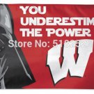 Wisconsin Badgers Star Wars Flag 3x5 FT 100D Polyester Custom flag grommets 6038