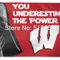 Wisconsin Badgers Star Wars Flag 3x5 FT 100D Polyester Custom flag grommets 6038