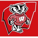 3ftx5ft Wisconsin Badgers flag 90X150 cm 100D Polyester Flag metal Grommets