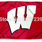 Wisconsin Badgers University Flag 3x5FT  Polyester brass grommets custom66