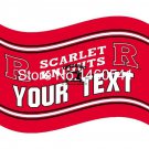 Rutgers Scarlet Knights YOUR TEXT Flag 3ft x 5ft Polyester Banner Flying