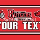 Rutgers Scarlet Knights YOUR TEXT Flag 3ft x 5ft Polyester  Banner Flying