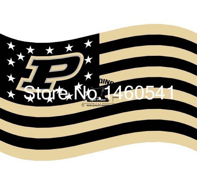 Purdue Boilermakers Flag 3ft x 5ft Polyester  Banner Flying