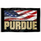 Purdue Boilermakers Patriotic college banner 3X5ft Flag
