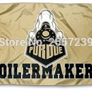 Purdue Boilermakers Boilers University Flag 3x5FT 100%  Polyester brass grommets