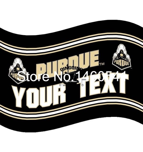 Purdue Boilermakers YOUR TEXT Flag 3ft x 5ft Polyester  Banner Flying