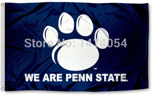 We Are Penn State Nittany Lions Flag 150X90CM Banner 100D Polyester flag brass