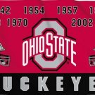 Ohio State University Buckeyes Flag OSU Gray Large Banner Flag 3x5 FT
