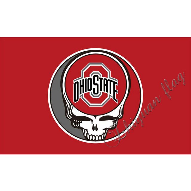 Ohio State Buckeyes Flag 3x5 FT 150X90CM Banner 100D Polyester flag