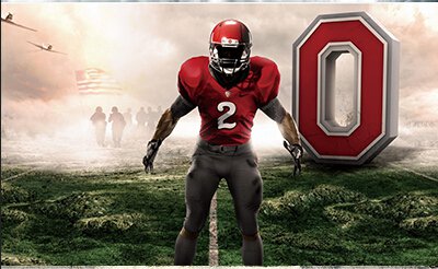 Ohio State Buckeyes flags 90x150cm polyester digital print banner  3x5ft