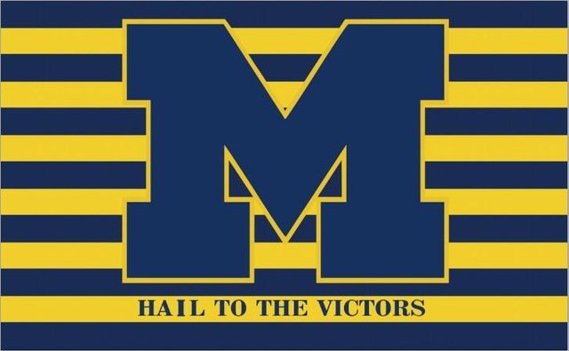 Ohio State Buckeyes Michigan Wolverines Flag 3ft x 5ft Polyester  Banner
