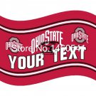 Ohio State Buckeyes YOUR TEXT Flag 3ft x 5ft Polyester  Banner Flying