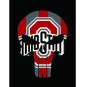 Ohio State Buckeyes skull flag 3ftx5ft banner flag 3ftx5ft Banner 100D Polyester