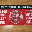 Ohio State Buckeyes Flag 90x150cm metal grommets 100D polyester