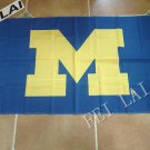Michigan Wolverines flag 100D Polyester Flag metal Grommets Outdoor flag 3x5ft