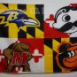 Baltimore Ravens Baltimore Orioles Natty Boh Maryland Terrapins Flag 3X5FT