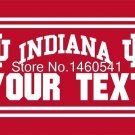 Indiana Hoosiers YOUR TEXT Flag 3ft x 5ft Polyester Banner Flying
